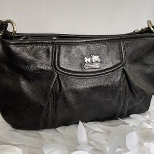 Coach Black Leather Wristlet
